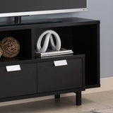 ZUN TV Console Table with 2 Drawers and Open Shelving- Red Cocoa B107130956