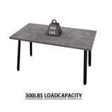 55.12-70.87"expandable modern kitchen dining table, rectangular MDF dining table for 4-6 people, 55673516