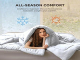 Three-pack of 100% polyester brushed single quilted comforters with microfiber filling, a down 46581941