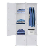 8 Cube Organizer Stackable Plastic Cube Storage Shelves Design Multifunctional Modular Closet 74329266