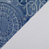 Spyro 23" Contemporary Table Lamp in Bijou Blue Ceramic with White Linen Shade Clear K9 Crystal B202P224021