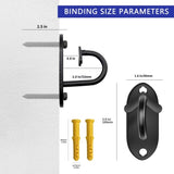 ZUN 3-piece wall-mounted exercise anchor, resistance band wall hook, home gym installation anchor, 43759579