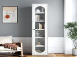 Tall Display cabinet & Bookshelf Perfect for Living Room, Kitchen, Bedroom & Office - Storage W331P379950