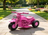 Pink 6V Kids 3-Wheel Electric Ride On Motorcycle Bubble Car with LED Headlight, Music Function for 59575323