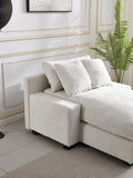 ZUN Modern Luxury Sofa Couch for Living Room Quality Upholstery Sleeper Sofa Bed Daybed Beige W1097P232983