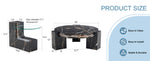 ZUN The detachable double-decker coffee table, the stylish is more precious, and the detachable W1151P184842