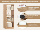 Space-Saving 5-Tier Bookcase, 4-Cube Open Storage Shelf for Living Room Study-Space-Saving 06076344