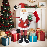 Cheerful Santa Claus Holding Tree and Waving N769P182312R