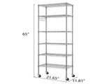 6-layer display rack with adjustable layer spacing, freely combinable and detachable, featuring a 79314671