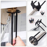 6-Piece Sink Wrench Set, 8-in-1 Sink & Bathroom Faucet Wrench, Adjustable Wrench with Wide Jaw & 85902824