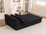 Left Armrest Chaise Lounge Chair Upholstered Sofa Bed No Assembly Required,Oversized Sleeper Chair W1170P333285