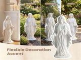 29.5" Virgin Mary Statue Handcrafted Religious Garden Sculpture for Outdoor Patio Lawn 37198699