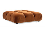 Marcel 36" Bubble Modular Modern Cocktail Ottoman, Olive Green Performance Velvet B2719P280170