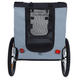 Large Folding Bike Trailer Dogs 120LB Capacity All-Terrain Pet Carrier, Durable Steel Frame W1364P268357