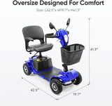 4 Wheel Mobility Scooters, Upgrade Electric Power Mobile Scooter for Seniors Adult with Lights 97709494