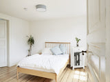 Single Door Bedside Cabinet with A Drawer White 92297256