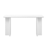 U_STYLE Modern Entryway Table with L-Shaped Legs,Suitable for Entryway, Hallway, Living Room, Foyer, N711P216234A