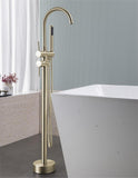 Floor Mount Bathtub Faucet Freestanding Tub Filler Brushed Gold Standing High Flow Shower Faucets 59626582