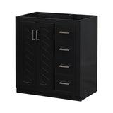 30'' Bathroom without Sink,Solid Wood Frame Bathroom Storage Cabinet Only, Freestanding WF316212AAB