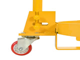 55 Gallon Drum Dolly, 1200lbs capacity, with 2 fixed PU Wheels and 1 swivel wheel - Low Profile W2019P296677