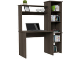 Aramis Desk, Five Shelves, Two Superior Shelves, Smokey Oak B097132896