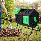 130L Garden Compost Tumbler with Sliding Doors 28017194