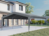 12X20FT Carport Car Port Canopy Grey without Sidewalls 70083042