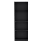 ZUN Home Bookcase with 4-Shelf Modern Display Unit for Books and Decor -Black -Office B200137817