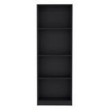 ZUN Home Bookcase with 4-Shelf Modern Display Unit for Books and Decor -Black -Office B200137817