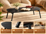 Folding Coffee Table No Assembly Required, 39.4" x 19.7" x 18.3", Melamine 66749266