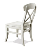 ZUN Harola Cross-back Dining Side Chairs in Set of 2, Smoky White Finish T2574P164579