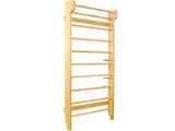 Gymnastics Wood Stall Bar, Multi-use Swedish Ladder- Wall Mounted Pull Up Bar-Physical Therapy for 15411160