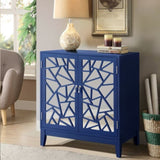 ZUN Breckenridge Blue 2-door Console Table B062P186448