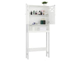 2-Door 3-Shelf Painted MDF Toilet Cabinet Melamine-Faced Particleboard Bathroom Vanity 69668108