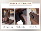 Modern Minimalist Walnut Dark Brown Texture Sticker-Patterned MDF Rectangular Coffee Table. Add a W1151P230544