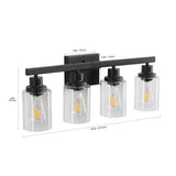 (Same as W1340P197620/L001010-B4) 4-Lights Farmhouse Vanity Lights Rustic Bathroom Light W1340P206682