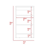 Nashua 4-Shelf Linen Cabinet Light Grey B06280361