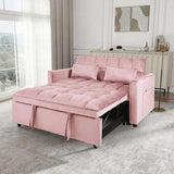 Convertible Sofa Bed,3-in-1 Pull Out Couch Bed with Reclining Backrest and Pillows,Sofa Bed Chair W2941P290201