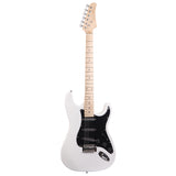 ST Stylish Electric Guitar with Black Pickguard White 27265449