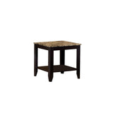 Cappuccino 3-Piece Faux Marble Top Occasional Set B062P153834