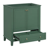 30" Bathroom Vanity without Sink, Base Only, Multi-functional Bathroom Cabinet with Doors and N725P186143G