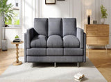 Modern 3-seater Sofa 79.5" Sofa Couch Upholstered Sofa with Dual-layer Seat Cushions for Living N763P351754E