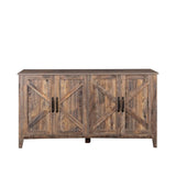 Cabinet with 4 Doors and 4 open shelgves,Freestanding Sideboard Storage Entryway Floor W33164271