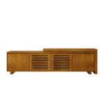 ZUN 63" Mid-Century Modern Extendable TV Stand for TVs up to 75", Media Console TV Cabinet for Living 01148718