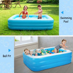 ZUN Inflatable Swimming Pools Inflatable Lounge Pool for Kids Baby Adult Inflatable Water Ball Pool for 14644009