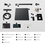 Male NPT Bathtub Shower Faucet Set, Waterfall Tub Faucet with 12-Inch Matte Black Rain Shower Head 54768134