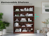 Bookshelf for Bedroom 5 Shelf Office Bookcase 60 Inches Tall Modern Wood Bookshelf for Living Room 5 T3623P501314