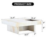 A modern and practical coffee table with imitation marble patterns, made MDF material. The fusion W1151119881