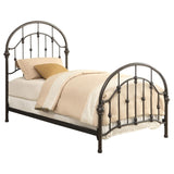Dark Bronze Metal Twin Bed B062P145575