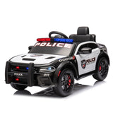 ZUN Licensed Dodge Charger,12v Kids ride on police car W/Parents Remote Control,anti-collision W1396P172631